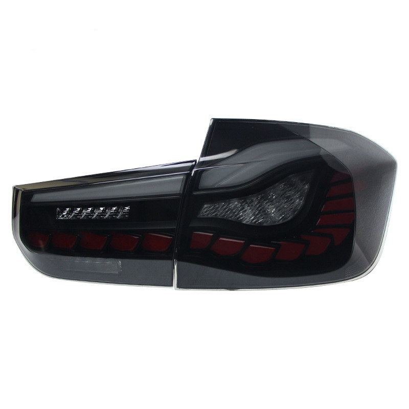 Car Tail Light Parts for BMW Taillights 3 Series F30/F35 2013-20 18 LED Dragon Scale Running Light Highlight Reversing Brake Taillight