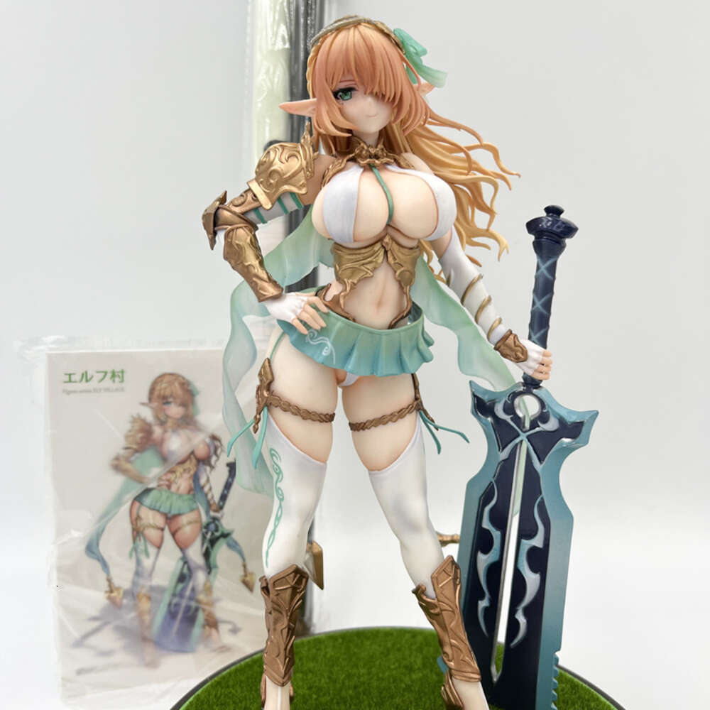 Finger Toys 25cm Vertex Elf Village 8th Villager Cecile Antenna Anime Girl Figure Kukuru/priscilla Action Figure Collectible Model Doll Toy