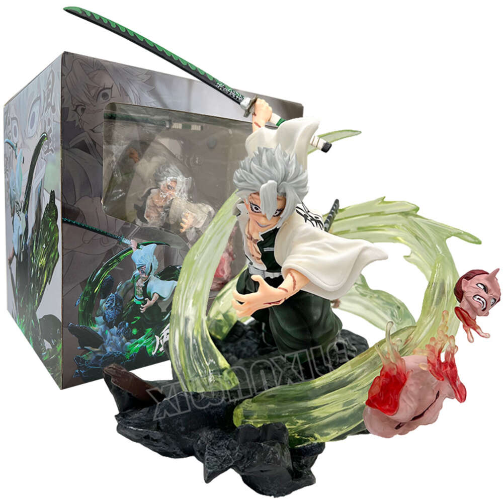 Finger Toys 28cm Shinazugawa Sanemi Demon Slayer Anime Figure Douma Kimetsu No Yaiba Action Figure Kokushibou/daki/gyuutarou Figure Doll Toy