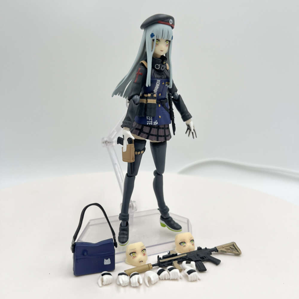 Finger Toys 14cm Figma #573 Girls' Frontline Hk416 Anime Girl Figure Girls' Frontline Action Figure Adult Collectible Model Doll Toys Gifts