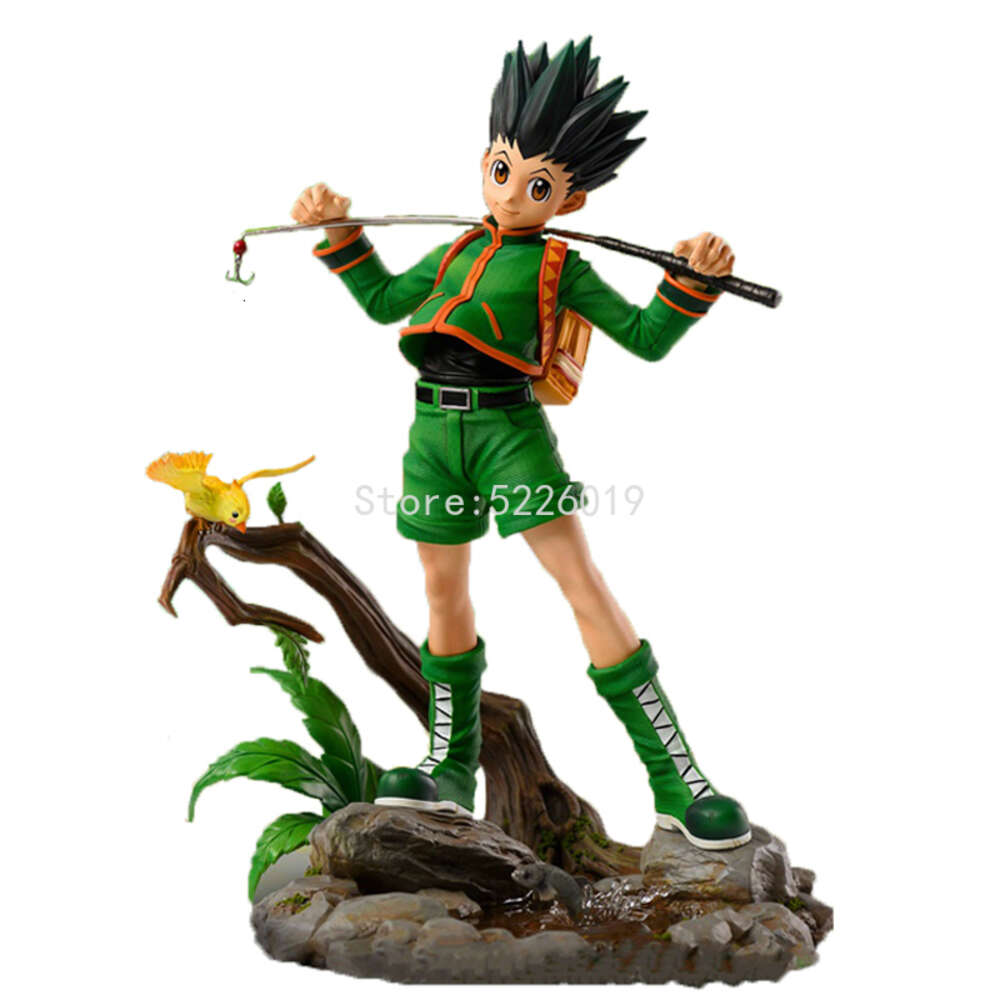 Finger Toys 28cm Hunter X Hunter Anime Figure Gon Freecss & Killua Zoldyck Action Figure Gon Freecss Figure Kurapika Figurine Model Doll Toy