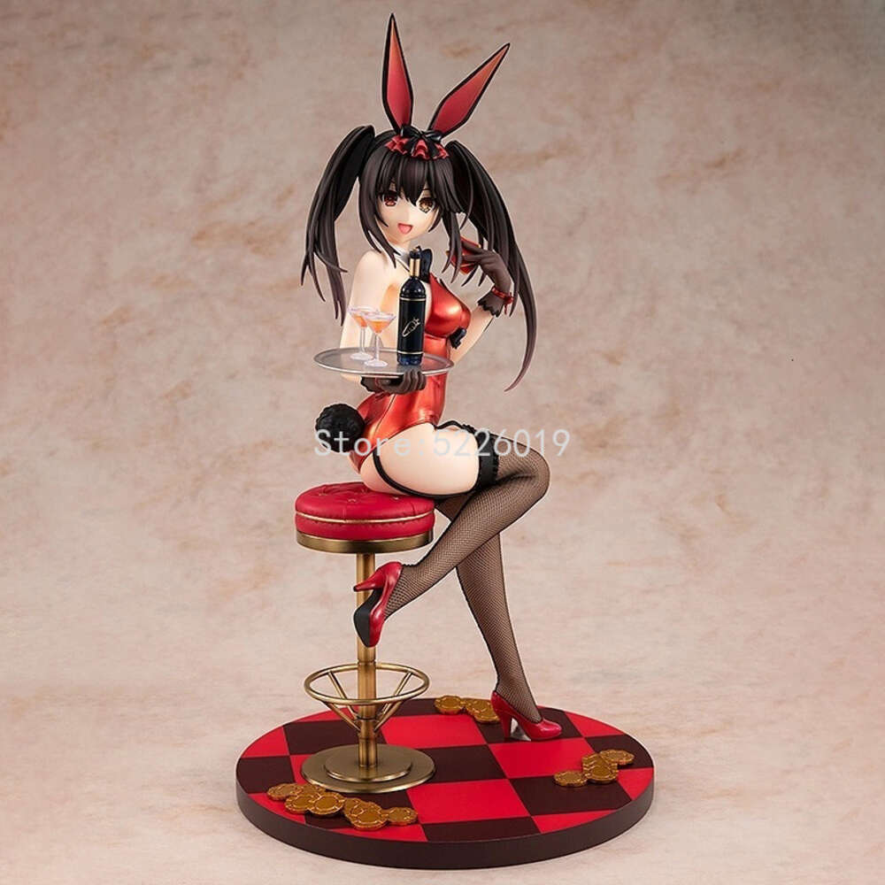 Finger Toys 26cm Kdcolle Date A Live Anime Figure Kurumi Tokisaki Action Figure Light Novel Nightmare Bunny Girl Adult Figurine Doll Toys