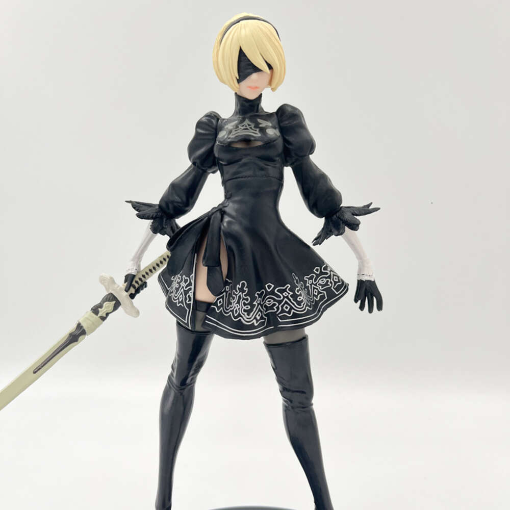 Finger Toys Finger Toys 28cm Nier:automata Anime Girl Figure Yorha No.2 Type B Action Figure Nier Yorha 2b Figurine Collectible Model Doll Toys Gifts