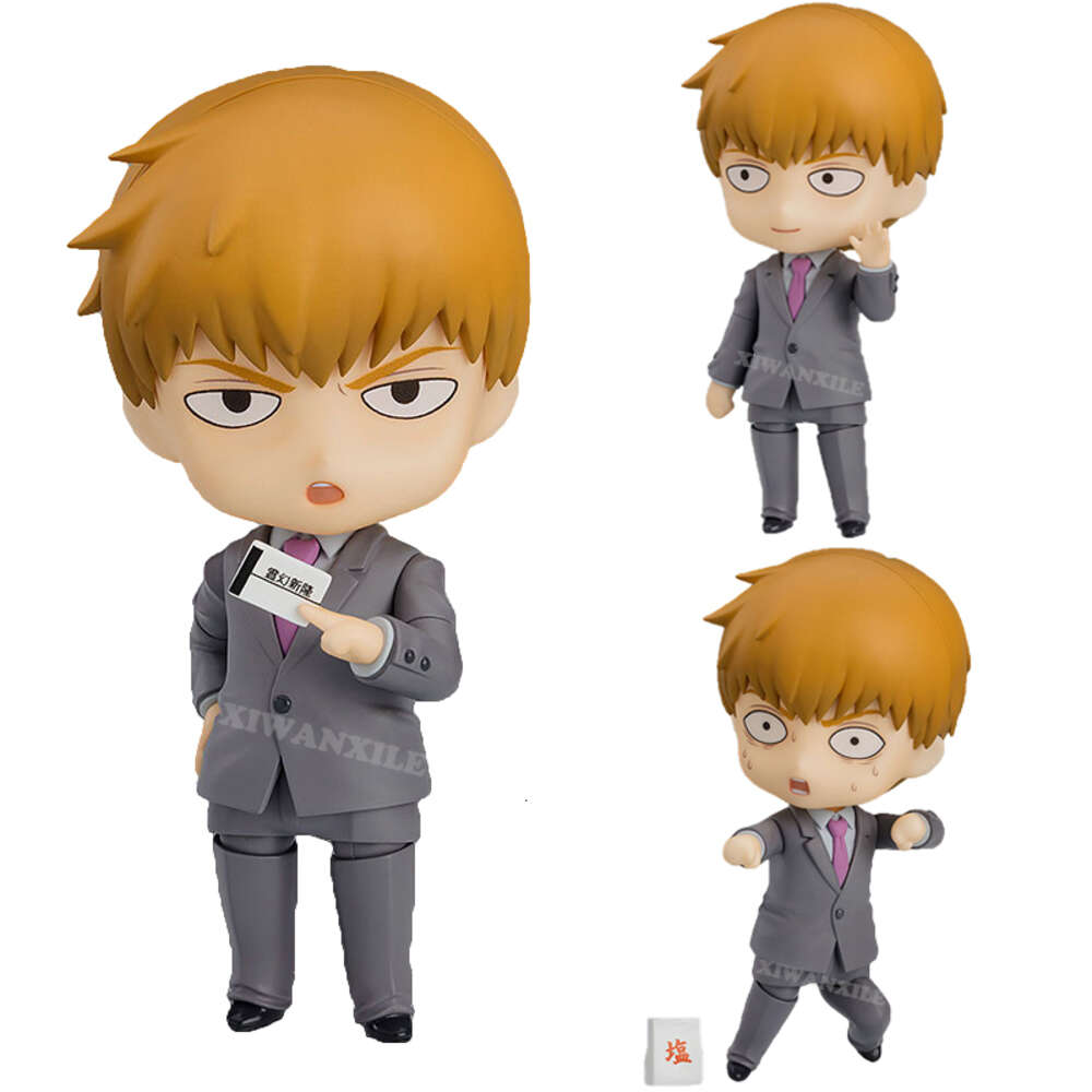 Finger Toys #1922 Mob Psycho 100 Iii Arataka Reigen Anime Figure #1913 Shigeo Kageyama Action Figure Adult Collectible Model Doll Toys Gifts