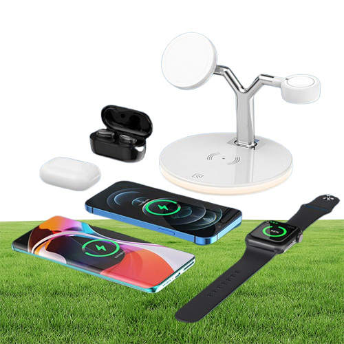 Magnetic Charging Bracket Y Shape Wireless Charger ThreeInOne For Mobile Phone Watch 25w Fast Charge Epacket