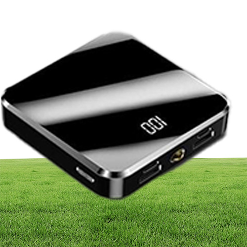 NEW 15800mAh Battery 2A Mini Power Bank Mirror Screen Cell Phone Power Banks For iphone228B7182242