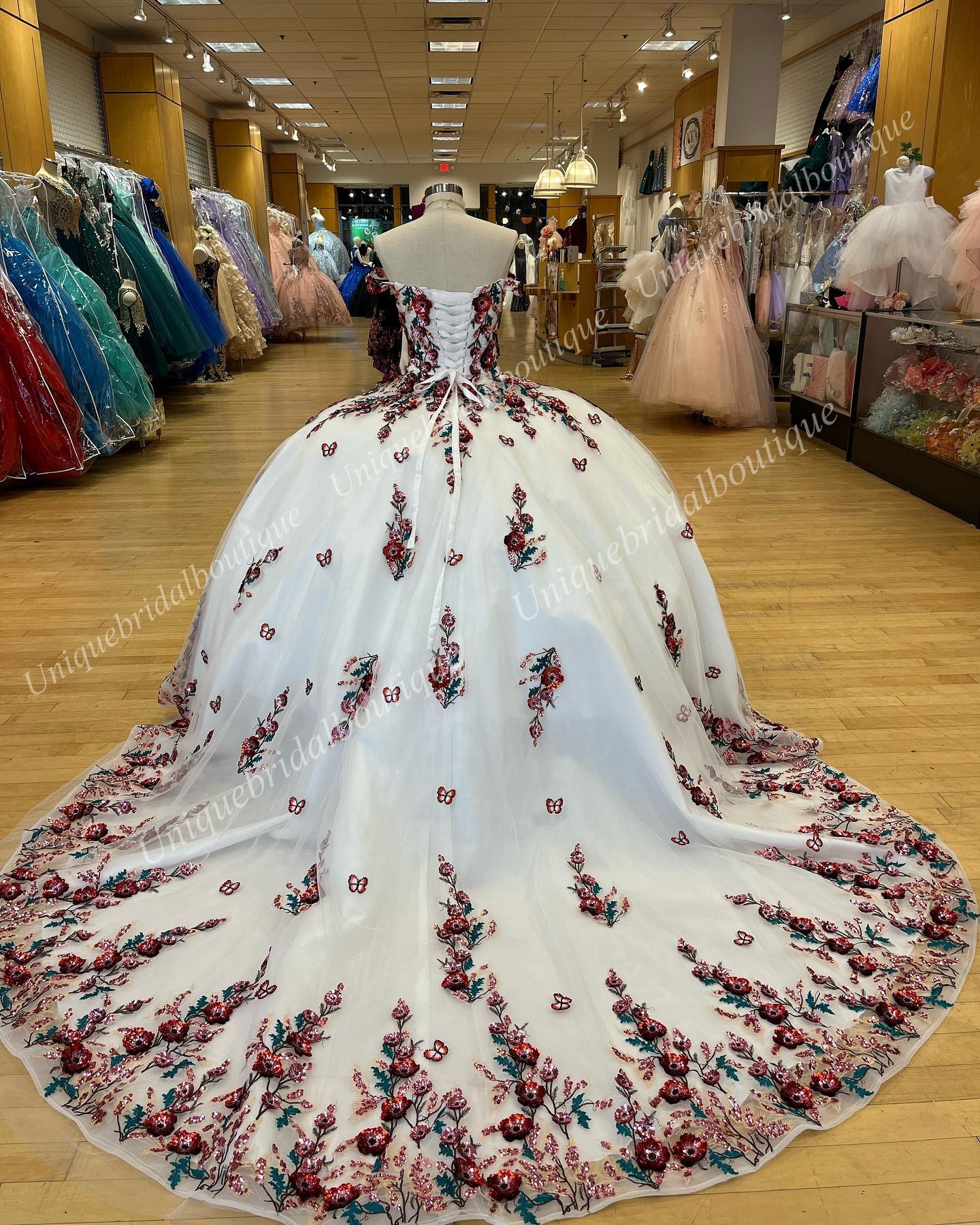 3D Floral Quinceanera Dress 2026 Shimmering Glitter Sequins Off-Shoulder Quince Ball Gown Corset Sweet 16 Birthday Party Prom Gala Vestidos De 15 Anos