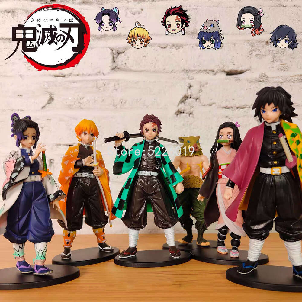 Finger Toys Artfx J Demon Slayer Anime Figure Kimetsu No Yaiba Action Figure Agatsuma Zenitsu Kamado Nezuko Kamado Tanjirou Figurine Toys