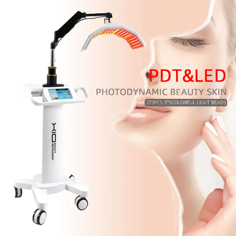 273 PCS Lamp Beads 7 Color LED Machine Facial Lifting Whitening Skin Elasticity Improvement Anti-aging Anti-wrinkle Beauty Photodynamic Therapy Equipm