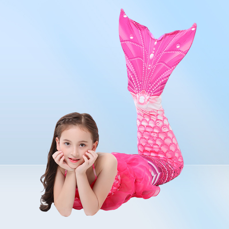 Girls Swimsuit 3pcs Mermaid Tail swimwear kids mermaid Swim pool Bathing Suit Princess beach bikini girls party Cosplay Costumes28