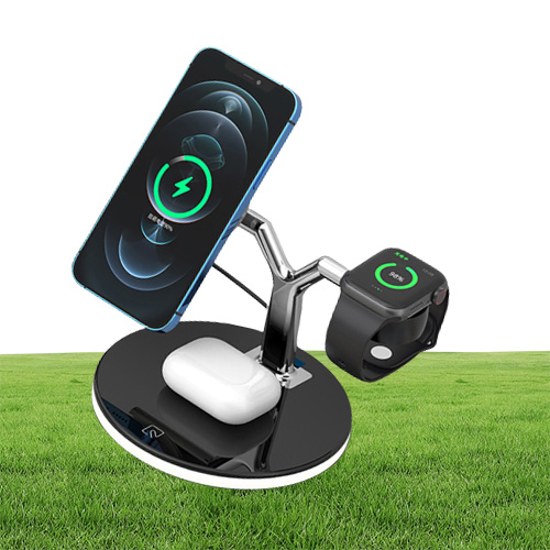 Magnetic Charging Bracket Y Shape Wireless Charger ThreeInOne For Mobile Phone Watch 25w Fast Charge Epacket
