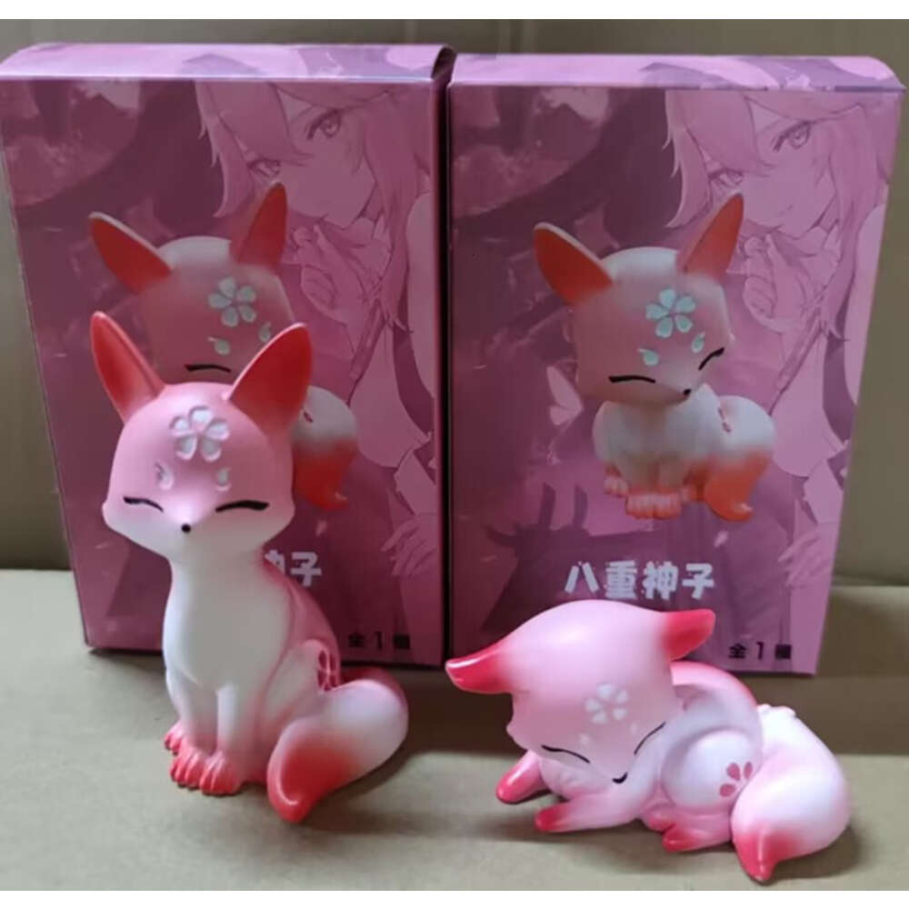 Finger Toys 9cm Genshin Impact Yae Miko Anime Figure Genshin Impact Yae Miko Fox Action Figure Collectible Model Doll Toys Gifts
