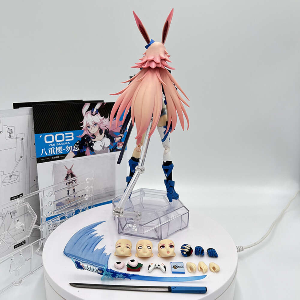 Finger Toys 22cm Arctech Houkai 3rd Sakura Yae Anime Figure Yae Sakura Royal God Outfit Honkai Impact 3 Action Figure Collection Doll Toys