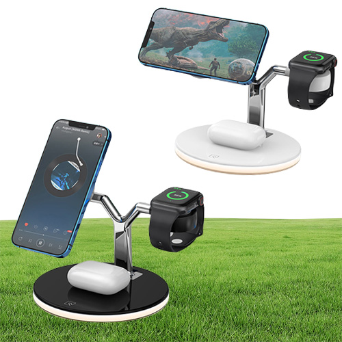 Magnetic Charging Bracket Y Shape Wireless Charger ThreeInOne For Mobile Phone Watch 25w Fast Charge Epacket