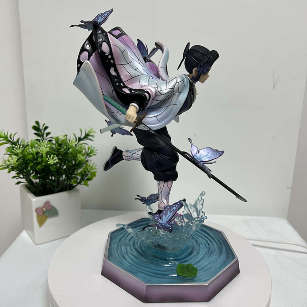 Finger Toys 23cm Demon Slayer Anime Figure Kochou Shinobu Action Figure Kanroji Mitsuri Figure Kamado Nezuko Kimetsu No Yaiba Figurine Toys