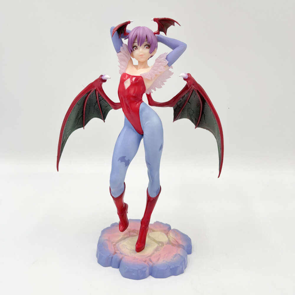 Finger Toys 22cm Darkstalkers Bishoujo Lilith/felicia Sexy Girl Anime Figure Vampire Morrigan Aensland Action Figure Adult Model Doll Toys