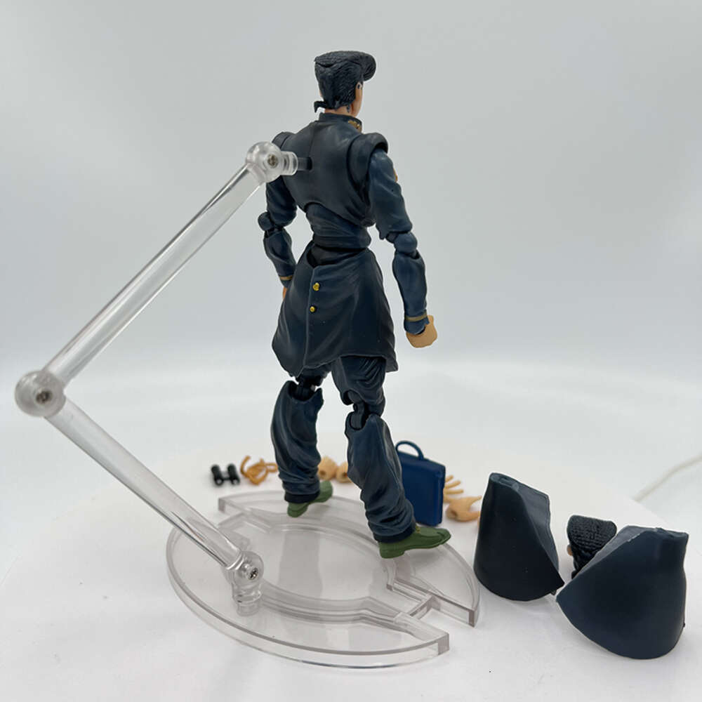 Finger Toys 16cm Part.4 Jojo Bizarre Adventure Anime Figure Super Action Statue #15 Josuke Higashikata Action Figure Collection Model Toys