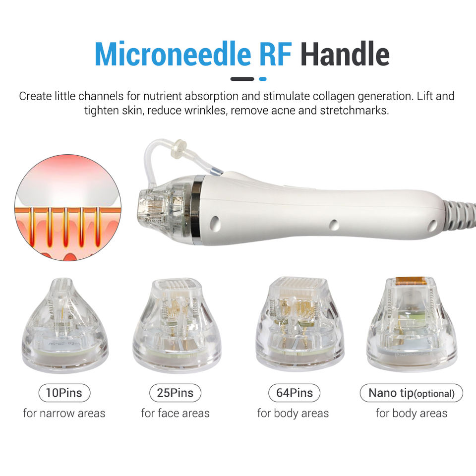7D HIFU RF Microneedling Machine Ultrasound Anti-aging Wrinkle Removal Body Slim Facial Skin Tightening Face Lifting Smas HIFU