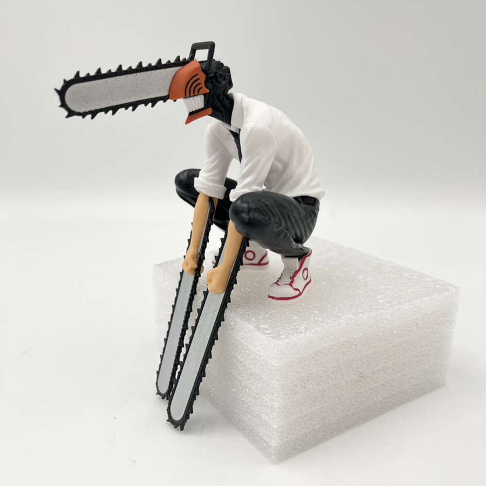 Finger Toys 14cm Chainsaw Man Denji Anime Figure Furyu Noodle Stopper Denji Action Figure Chainsaw Man Figurine Collectible Model Doll Toys