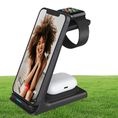 Epacket The 15w Wireless Charger Stand is Suitable For iPhone 13 12 11 XR X 8 Apple Watch 3in1 Qi Fast Charging Base