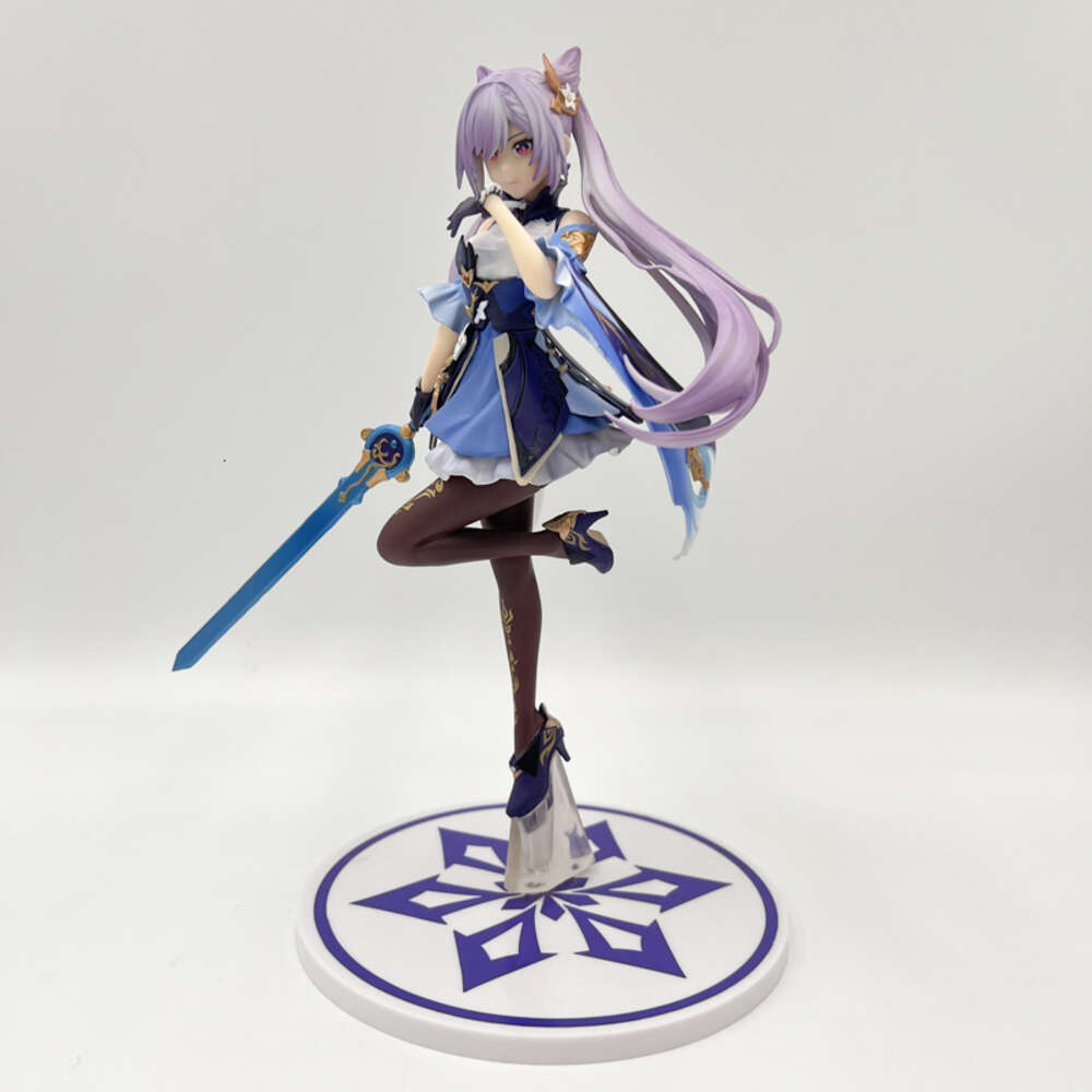 Finger Toys 27cm Genshin Impact Keqing Anime Girl Figure Shenhe/nahida Action Figure Mona/klee/ningguang Figurine Adult Model Doll Toys Gift