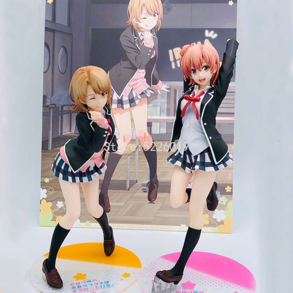 Finger Toys My Teen Romantic Comedy Anime Figure Isshiki Iroha Action Figrue Yuigahama Yui Yukinoshita Yukino Uniform Figurine Model Doll
