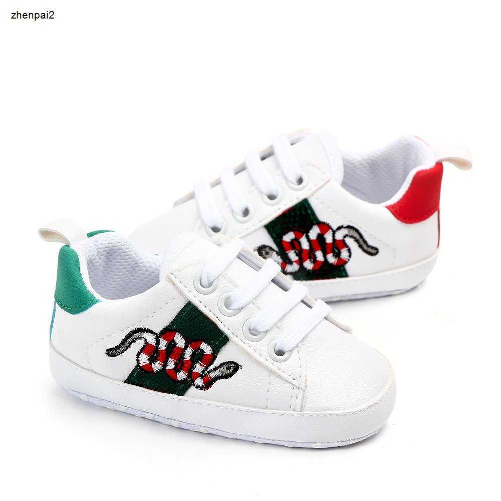 luxury Newborn Boys sneakers Girls First Walkers Soft Sole high quality Baby Shoes Infants Antislip Casual Shoes 0-18Months
