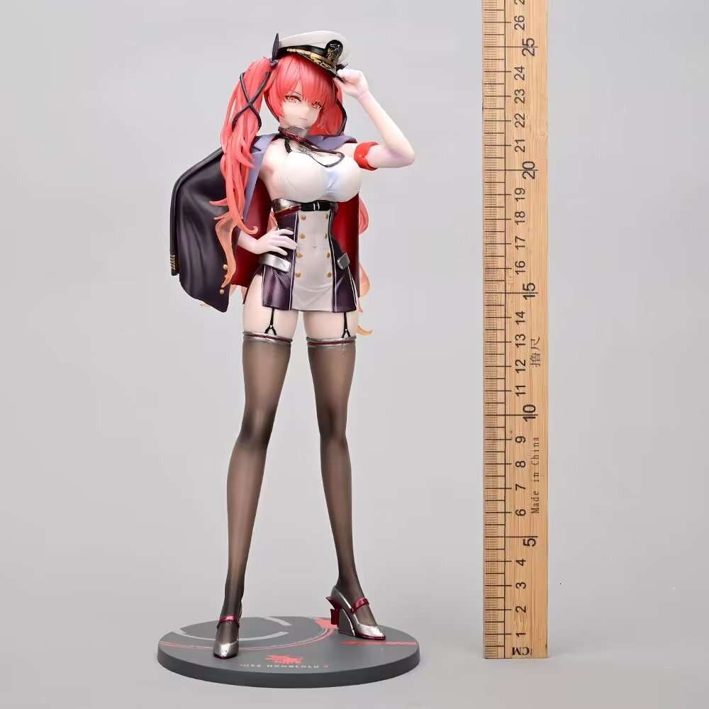 Finger Toys 25cm Alter Azur Lane Honolulu Lightweight Ver 1/7 Sexy Girl Pvc Action Figure Toy Adults Collection Hentai Model Doll Gifts