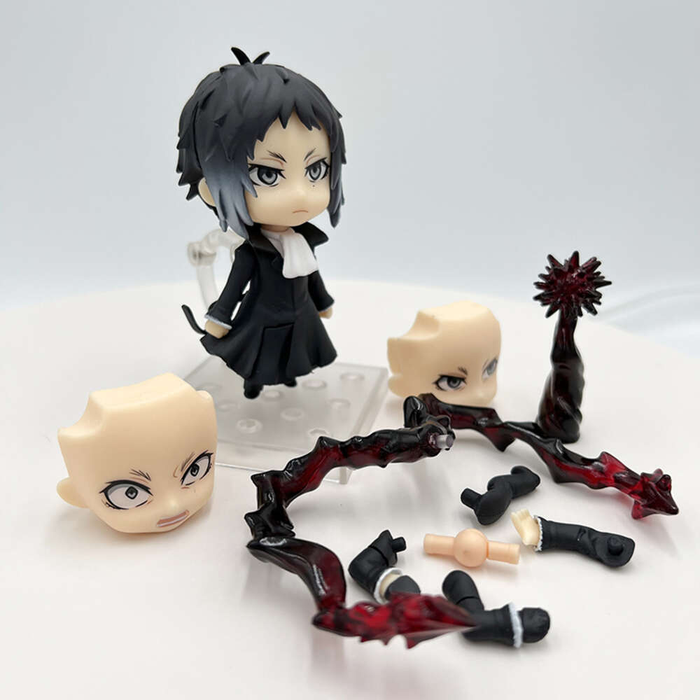 Finger Toys #1191 Bungo Stray Dogs Anime Figure Ryunosuke Akutagawa Action Figure 1414# Osamu Dazai/nakahara Chuya Figurine Model Doll Toys
