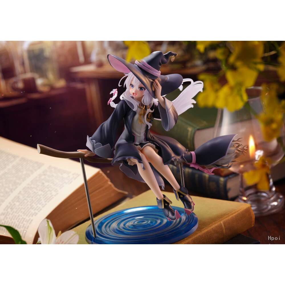 Finger Toys Anime Figure Mo No Tabitabi Artist Masterpiece+ Elaina Witch's Clothes Ver Pvc Action Figure Toy Collection Model Doll Gifts
