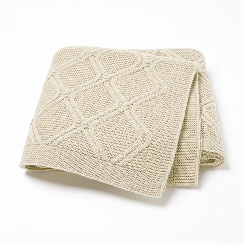Quilts Baby Blankets Breathable born Gender Netural Knitted Stroller Bassinet Carseat Crib Cellular 100*80cm Toddler Boy Girl Quilts 231017