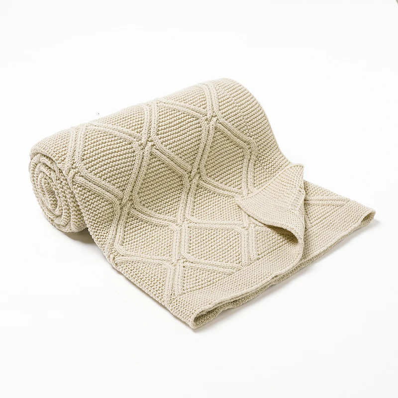 Quilts Baby Blankets Breathable born Gender Netural Knitted Stroller Bassinet Carseat Crib Cellular 100*80cm Toddler Boy Girl Quilts 231017
