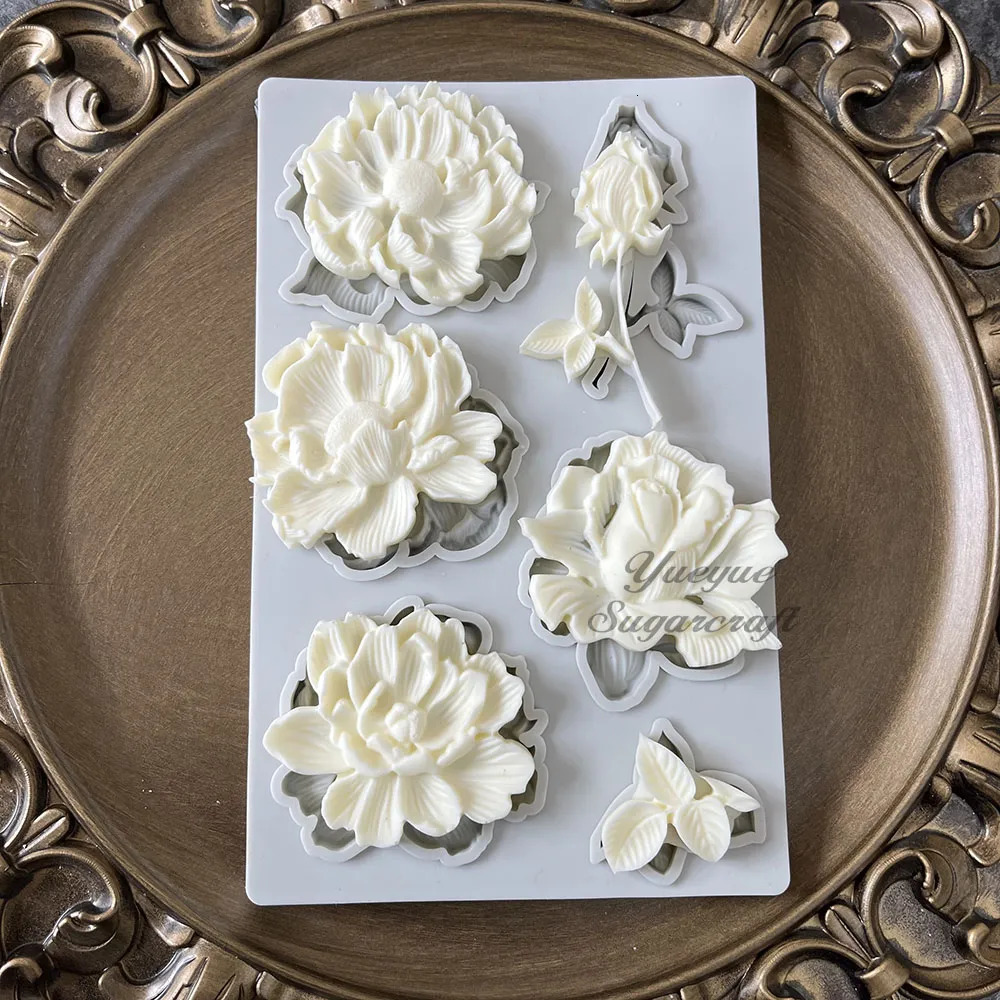 Baking Moulds Flower Silicone Epoxy Resin Plaster Mould cake mold fondant molds decorating tools DIY resin silicone l231017