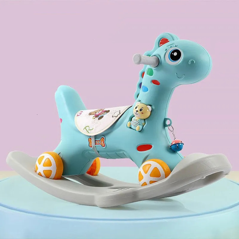 Rocking Chairs Doki Toy Baby Ride On Toys Unicorn Rocking Horse Baby Rocking Chair Multi-functional Baby Play Toys Baby Walker Indoor Fashion 231017