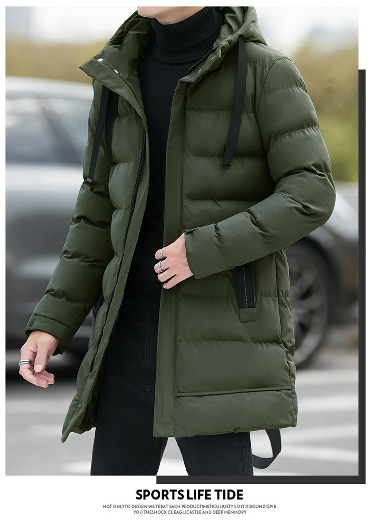 Men's Down Parkas Winter Jackets Men Hooded Casual Long Thicker Warm Male Outwear Coats Slim Fit Size 4XL fewrtg 231017