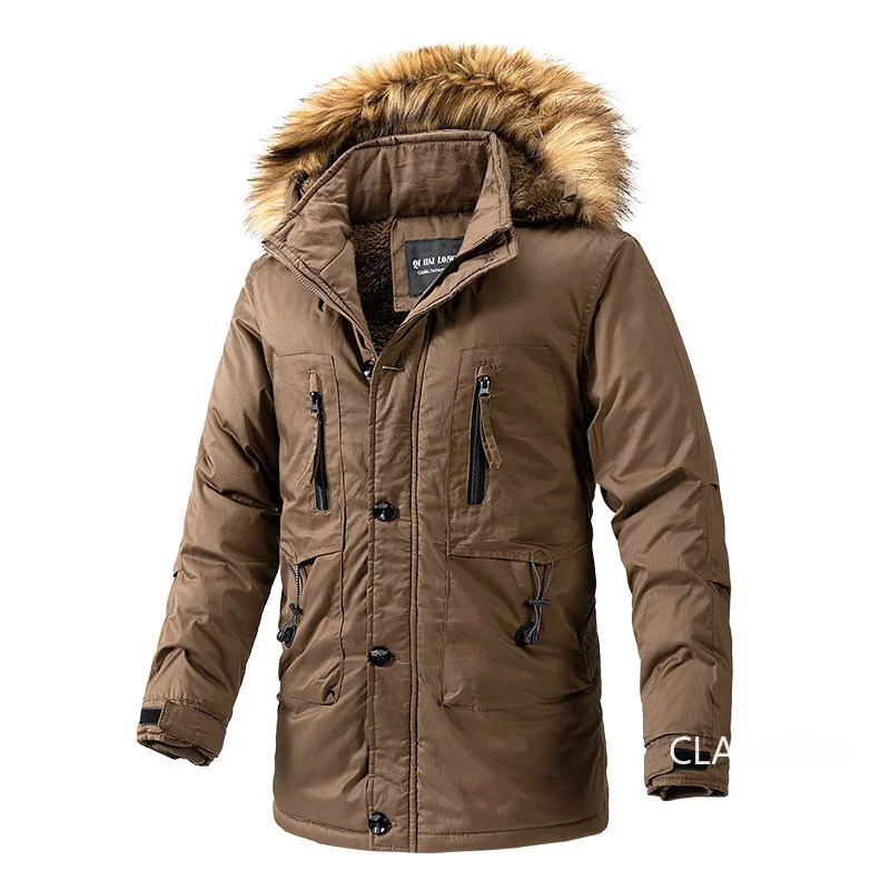 Men's Down Parkas Men Winter Hooded Long Jackets Male Multiple pockets Overcoats Warm Quality Man Casual Outdoor Coats 4XL fewrtg 231017