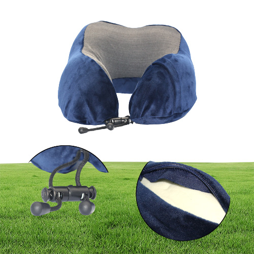 Ushaped memory neck pillow soft travel pillow massage sleep cervical spine health care bedding5844578