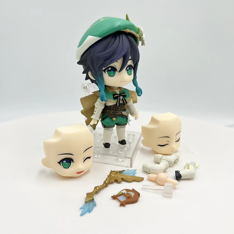Arts and Crafts #1795 Venti Genshin Impact Anime Figure #1718 Genshin Impact Traveler/Lumine Action Figure #1717 Aether Figurine Adult Doll Toys 23101