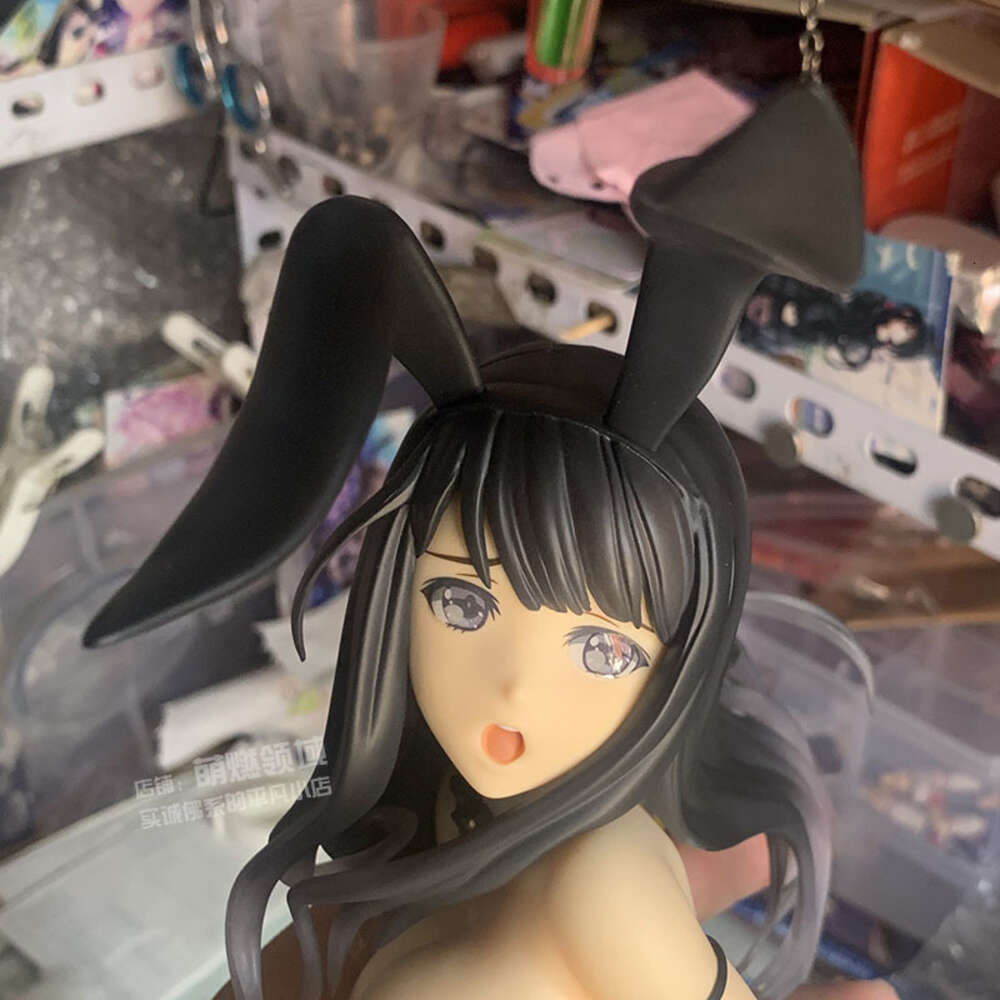 Finger Toys 1/4 Native Binding Anime Bunny Figure Tony's Bunny Sisters Usami Mio Pvc Action Figure Toy Adults Collection Model Doll Gifts