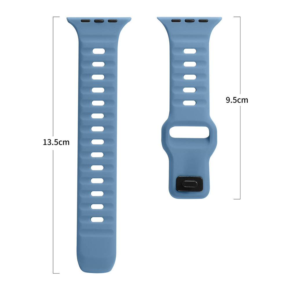 Square Buckle Silicone Strap Apple Watch Ultra 49mm 45mm 41mm Breathable Wrist Band For Iwatch 8 7 6 5 4 44mm 40mm free shipping