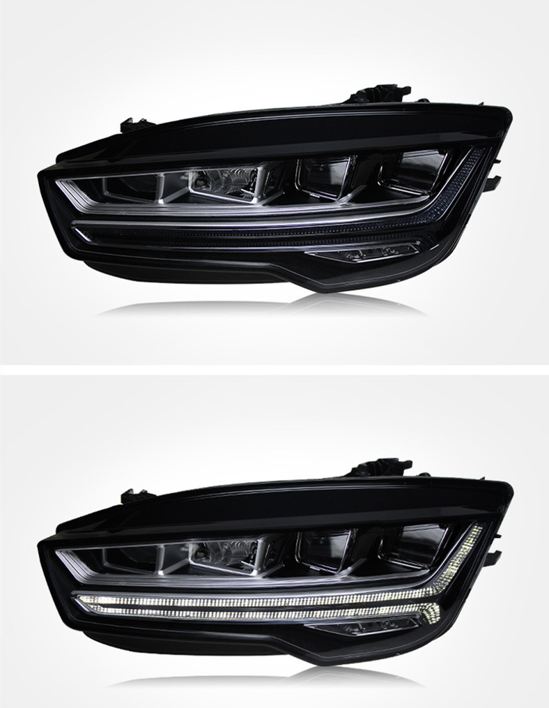 Headlights Assembly For AUDI A7 20 11-20 18 Retrofitting New Matrix LED Daytime Light Lens Dynamic Signal Light