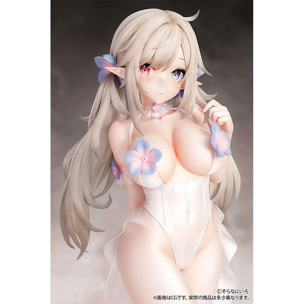 Finger Toys Japanese Girl Anime Figures Pure White Elf Ver. Pvc Action Figure Kawaii Decoration Model Dolls Toy