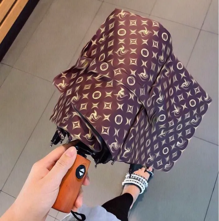 Simple Star Hipster Automatic Folding Designer Top Quality Outdoor Travel Luxury Multifunction Sun Umbrellas