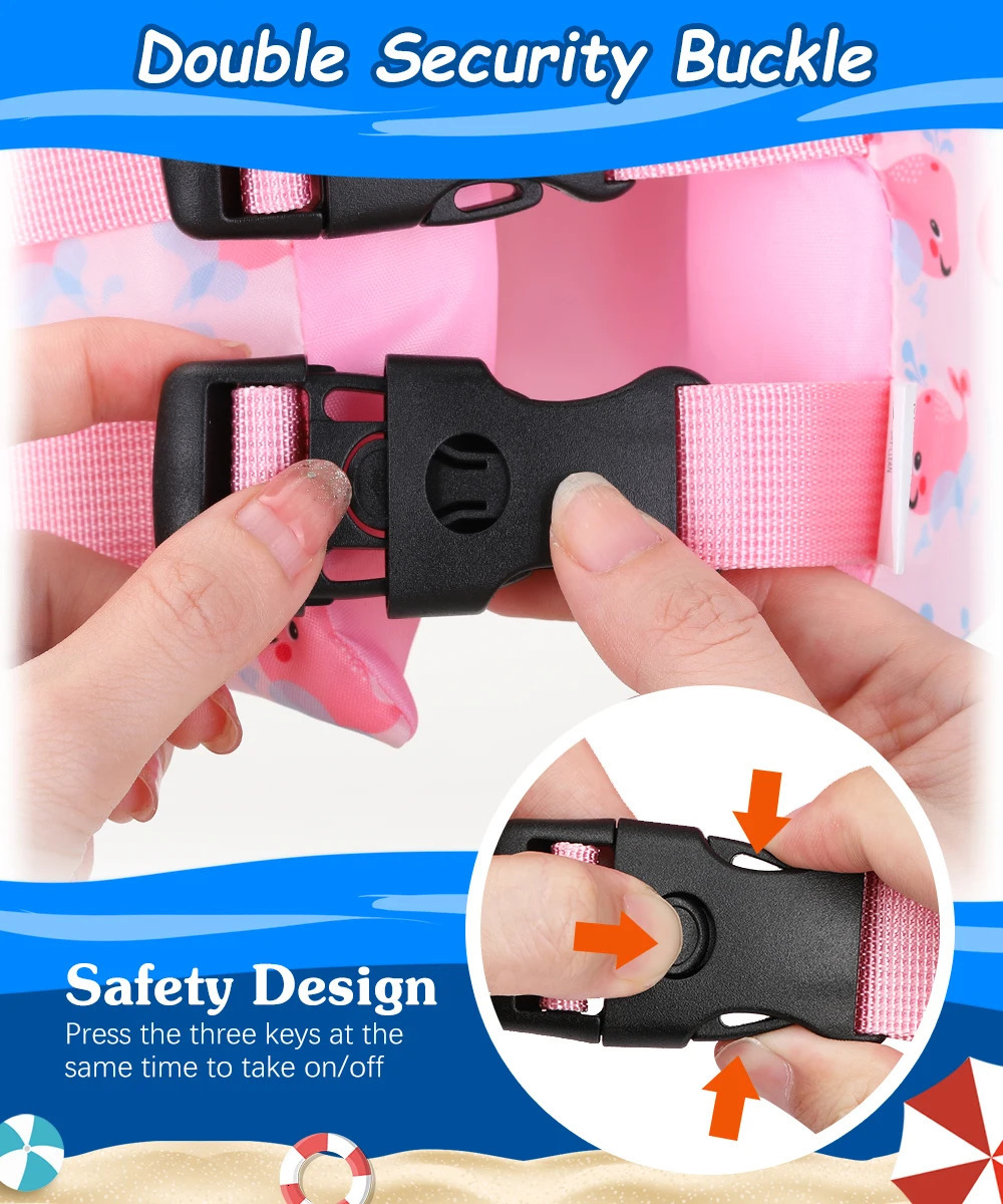 Life Vest Buoy MoKo Puddle Jumper Child Kids Baby Children Girl Bay Swimming Rings Life Vest Life Jacket Swim Pool Accessories 231017