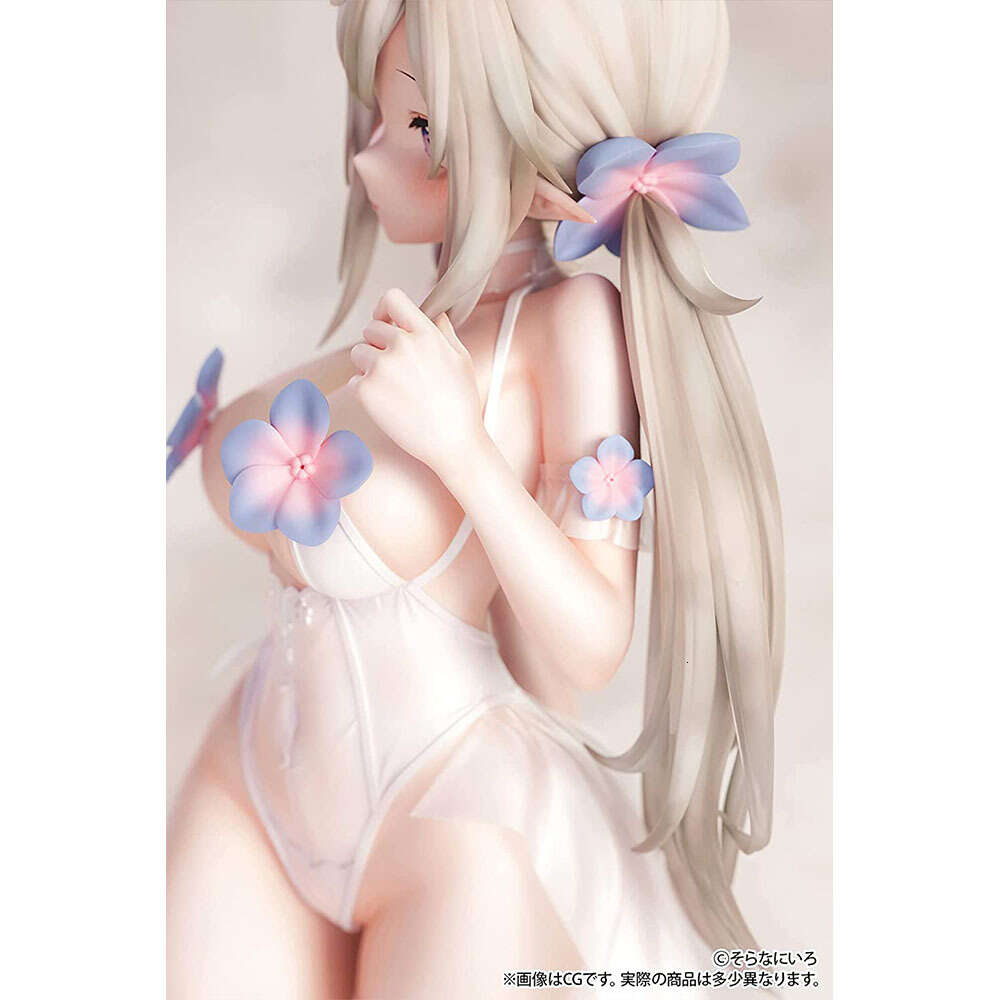 Finger Toys Japanese Girl Anime Figures Pure White Elf Ver. Pvc Action Figure Kawaii Decoration Model Dolls Toy