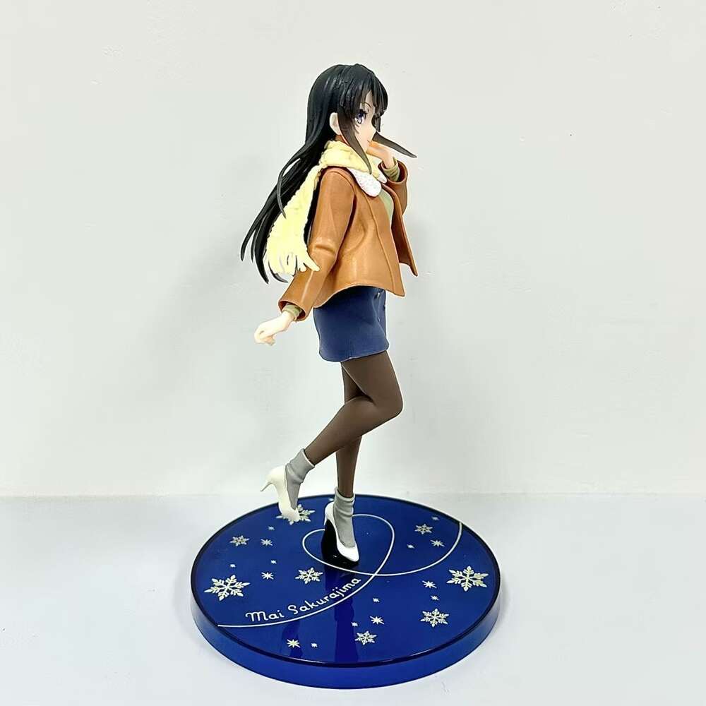 Finger Toys Seishun Buta Yarou Wa Bunny Girl Senpai No Yume Wo Minai Sakurima Mai Coreful Figure Fuyufuku Ver Pvc Action Figure Toy Gifts