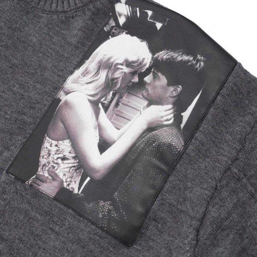 Men's Sweaters Raf Movie Portrait Photo Sticker Sweater Os Long High Street Crew Neck Loose Men