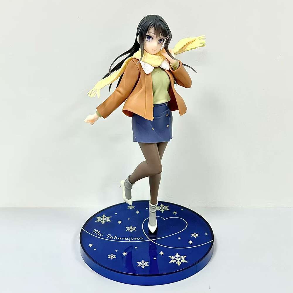 Finger Toys Seishun Buta Yarou Wa Bunny Girl Senpai No Yume Wo Minai Sakurima Mai Coreful Figure Fuyufuku Ver Pvc Action Figure Toy Gifts