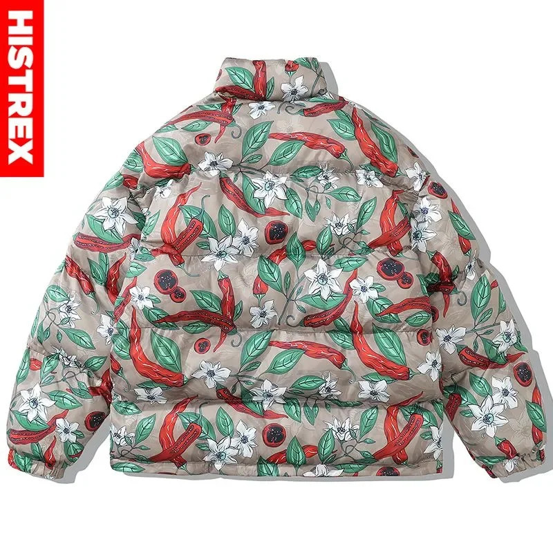 Men's Down Parkas Reversible Winter Jackets Parka Men Chili Tiger Animal Outerwear Thick Warm Jacket Harajuku Puffer Oversized Coat 231017