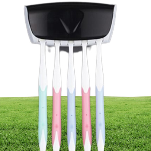 Toothbrush Holders Automatic Toothpaste Dispenser Holder Set Dustproof And Suction Wallmounted Bathroom Squeezer8040655